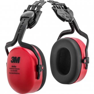Abafador de ru�dos tipo concha, acopl�vel ao capacete, 18 dB, Muffler 3M