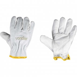 Luva vaqueta mista 7 cm, tamanho M, VONDER