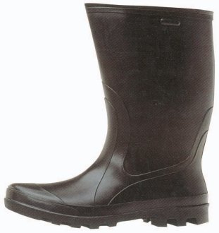 Bota de borracha preta, modelo trator, cano curto, 37, ALPARGATAS