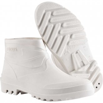 Bota de PVC branca, cano curto, com forro, SL FLEX, 35, ALPARGATAS