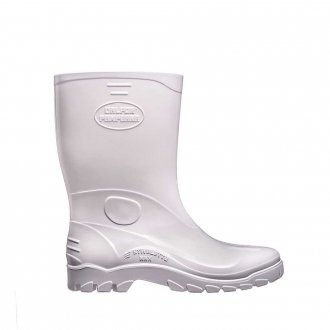 Bota  de PVC branca, cano m�dio, com forro, 37, STIVALETTO  MAX STMB 515, CALFOR