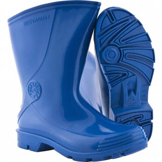 Bota de PVC azul, cano curto, com forro, n� 41, Capataz II, Sete L�guas ALPARGATAS