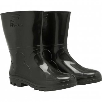 Bota de PVC preta, cano curto, 40, VULCABRAS
