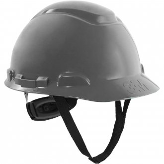 Capacete aba frontal cinza, com catraca, H-708, HB004732440, 3M