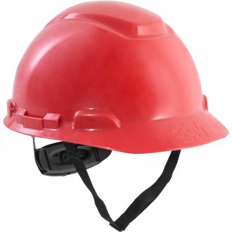 Capacete aba frontal vermelho, com catraca, H-705, HB004726772, 3M