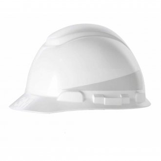 Capacete branco, suspens�o com ajuste f�cil e jugular de tecido, aba frontal, refletivo, H 700, 3M