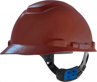 Capacete aba frontal H-700, marrom, com suspen��o e jugular, 3M