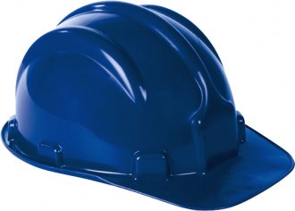 Capacete azul, com aba frontal, VONDER