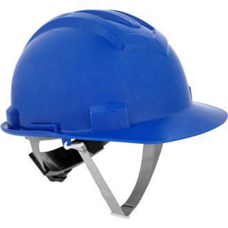 Capacete aba frontal, azul escuro, com jugular e suspens�o com catraca, VONDER PLUS