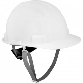 Capacete aba frontal, branco, com jugular e suspens�o com catraca, VONDER PLUS