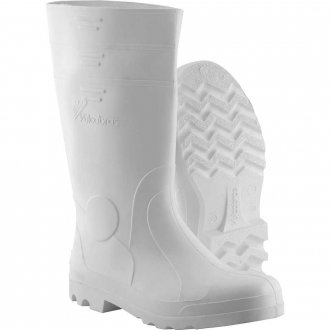 Bota de PVC branca, cano longo,  com forro, 46/47, VULCABRAS
