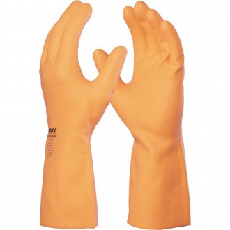 Luva de l�tex Max Orange, tamanho P, DA-208D DANNY