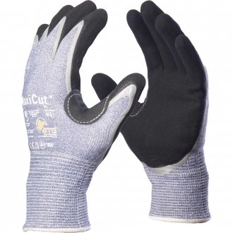Luva resistente a corte em fibra sint�tica 9 (G) revestimento nitrilico foam na palma / dedos  danny
