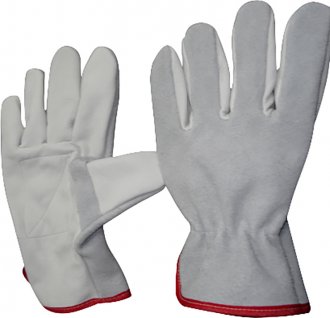 Luva mista de raspa/vaqueta, com refor�o, 49, QUALITY KOUROS
