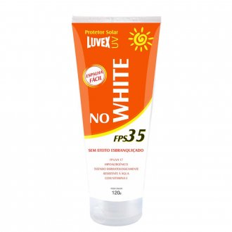 Creme protetor solar, FPS: 35 (UVB) e 17 (UVA), 120 g, NO WHITE, LUVEX