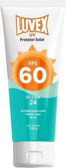 Creme protetor solar, FPS: 60 (UVB) e 24 (UVA), 120 g, LUVEX