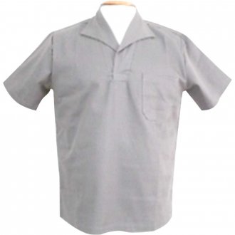 Camisa brim cinza, manga curta, tamanho G, 54, sem bot�o, SANTANENSE UNILEVE WICO