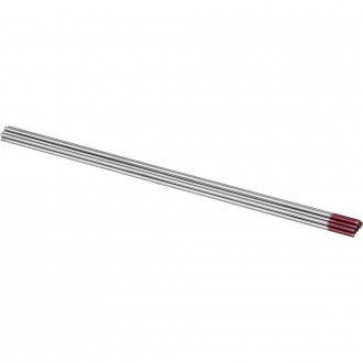 Eletrodo de tungst�nio, ponta vermelha, com 2% de t�rio, 1,6 mm, AWS A5.12, VONDER