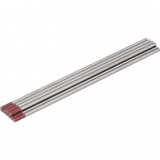 Eletrodo de tungst�nio, ponta vermelha, com 2% de t�rio, 3,2 mm AWS A5.12 VONDER