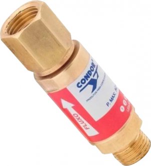 V�lvula seca corta chama/fogo acetileno, para ma�arico VCFN-MG 0407787 CONDOR