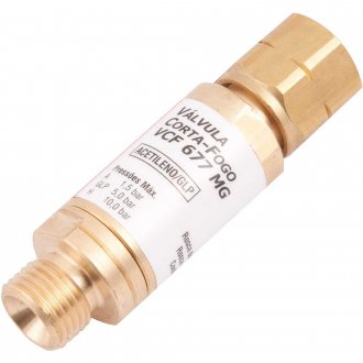 V�lvula seca corta chama/fogo acetileno, para ma�arico VCF-677 MG VONDER