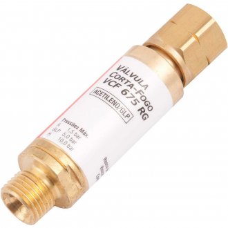 V�lvula seca corta-chama para regulador, Acetileno, VCF 675 RG VONDER