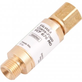 V�lvula corta-fogo oxig�nio, para ma�arico, VCF 676 MO, VONDER