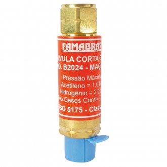 V�lvula seca corta chama/fogo acetileno, para ma�arico FSVG FAMABRAS