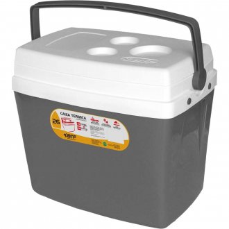 Caixa t�rmicas, 26 litros, cinza, CXT0126 BOTAFOGO
