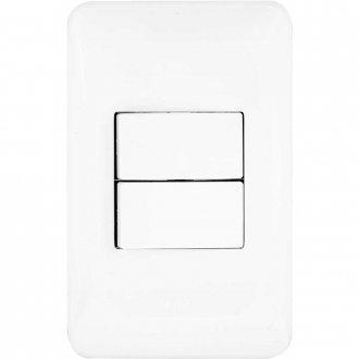 Conjunto interruptor simples e paralelo, 10 A, LGX102, 4x2, PIAL POP