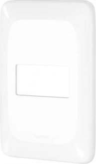 Placa de acabamento com suporte, 1 posto, 4x2, LGP21, PIAL