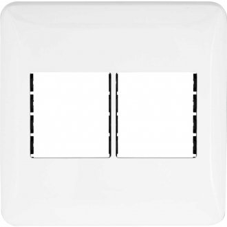 Placa de acabamento com suporte, 4 postos, 4x4, LGP44, PIAL
