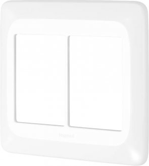 Placa de acabamento com suporte, 6 postos, 4x4, LGP46, PIAL