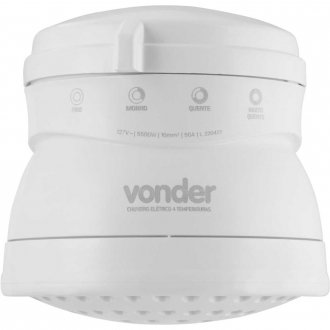 Ducha 4 temperaturas, 5.500 W, 127 V~, branca, VONDER