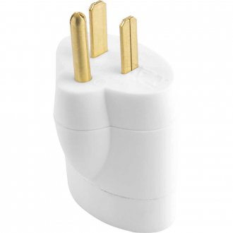 Plugue adaptador reverso 2P+T para 3P redondo, cores sortidas, 1633 DANEVA