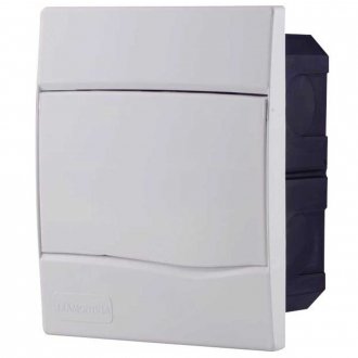 Quatro de distribui��o de embutir, 5 DIN / 3 NEMA, branco, 56300051 TRAMONTINA ELETRIK