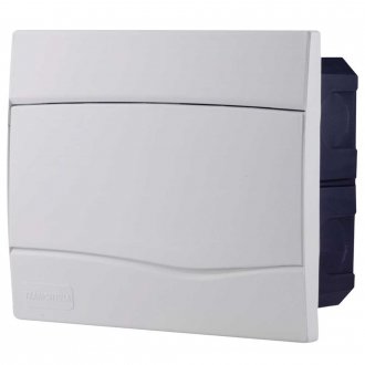 Quatro de distribui��o de embutir, 9 DIN / 6 NEMA, branco, 56300052 TRAMONTINA ELETRIK