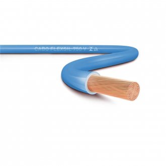 Cabo flex�vel 750 V, 1,5 mm� x 100 metros, azul, SIL