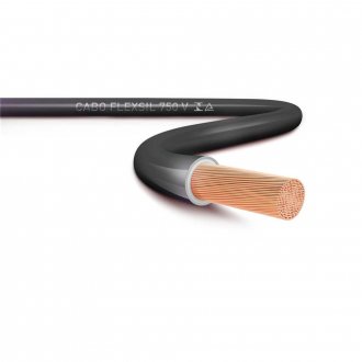 Cabo flex�vel 750 V, 1,5 mm� x 100 metros, preto, SIL