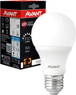 L�mpada LED BULBO, 9 W, bivolt, 6500 K, 289091373, AVANT