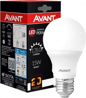L�mpada LED BULBO, 15 W, bivolt, 6500 K, 289151374, AVANT