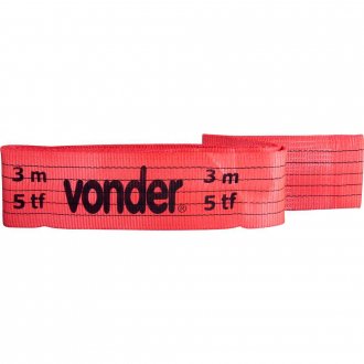 Cinta plana sem fim (tipo anel), para eleva��o de cargas, 7:1, 3,0 m, 5 tf, VONDER