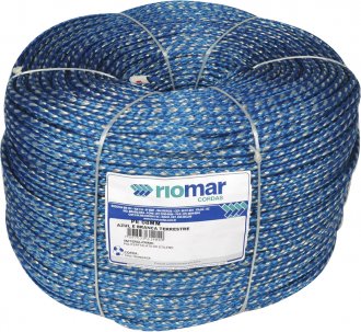 Corda monofilamento tran�ada, azul, 8 mm x 240 m, Pesca RIOMAR