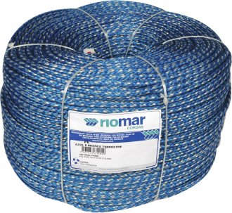 Corda monofilamento tran�ada, azul, 10 mm x 376 m, Pesca RIOMAR
