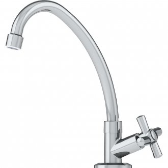 Torneira pl�stica de bancada para cozinha, bica alta, acabamento C31, cromada, 9723 DELTA