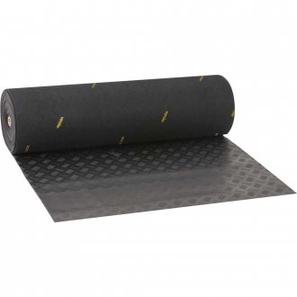 Piso de borracha antiderrapante, tipo riscado, 2,5 mm, preto, VONDER