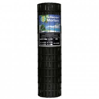 Tela alambrado com revestimento em PVC, 1,2 m, malha 100 mm x 50 mm, 3321 MORLAN