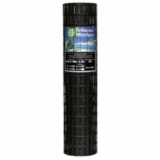 Tela alambrado com revestimento em PVC, 1,5 m, malha 100 mm x 50 mm, 3322 MORLAN