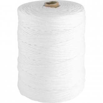 Corda multifilamento tran�ada 4,0 mm x 400 m, branca, VONDER