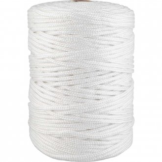 Corda multifilamento tran�ada 6,0 mm x 191 m, branca, VONDER
